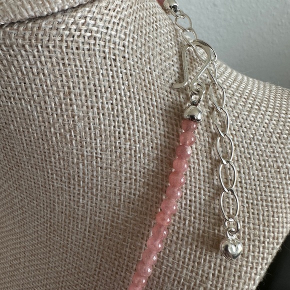 Strawberry quartz bead necklace by Jay King - Picture 7 of 10